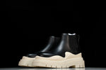 Вottega Veneta Tire Ankle Chelsea Boots 'Black Sea Salt'