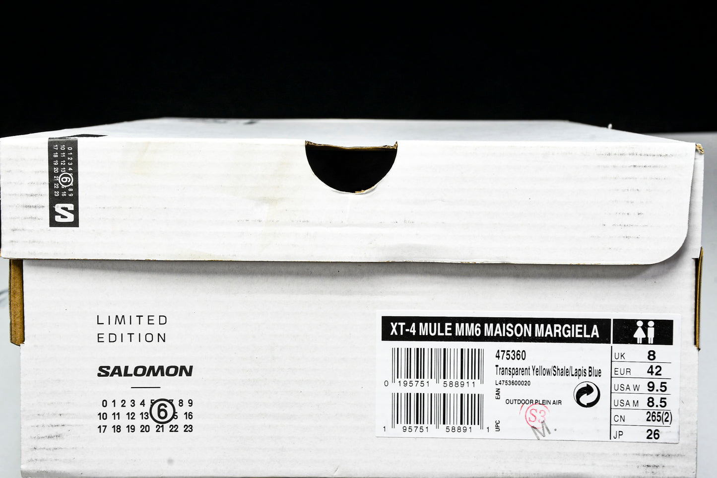 Salomon x MM6 Maison Margiela XT-4 Mule 'Transparent Yellow Shale'