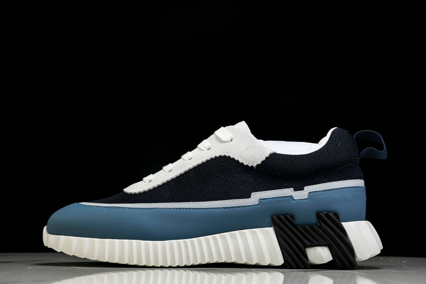 Hermès Bouncing Sneaker Panelled 'Marine Bleu Blanc'