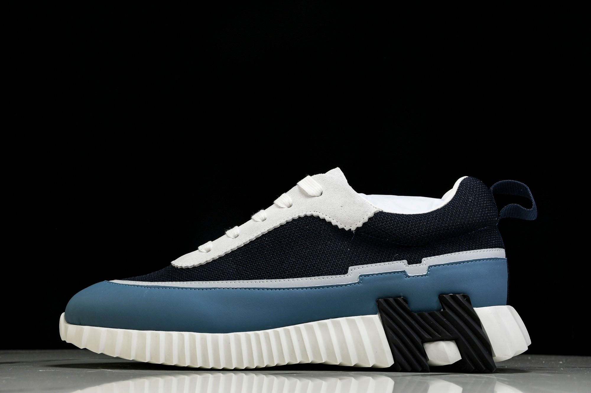 Hermès Bouncing Sneaker Panelled 'Marine Bleu Blanc'