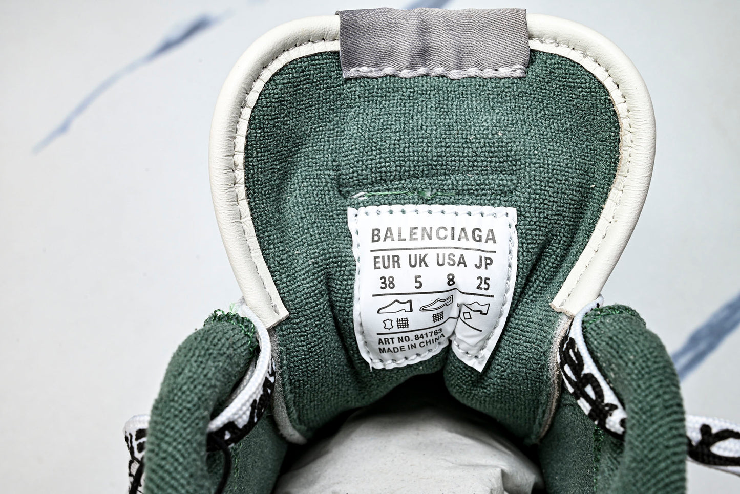 Вalenciaga Hamptons Worn-Out Sneaker 'Beige Green'