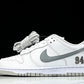 SB Dnk Low x Supreme 94 White Metallic Silver