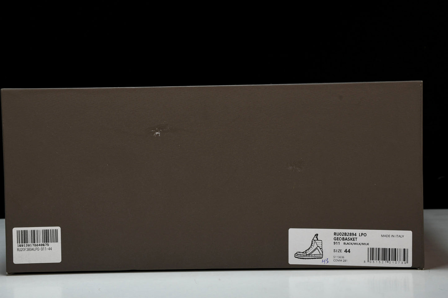 Rick Owens Geobasket 'Black'
