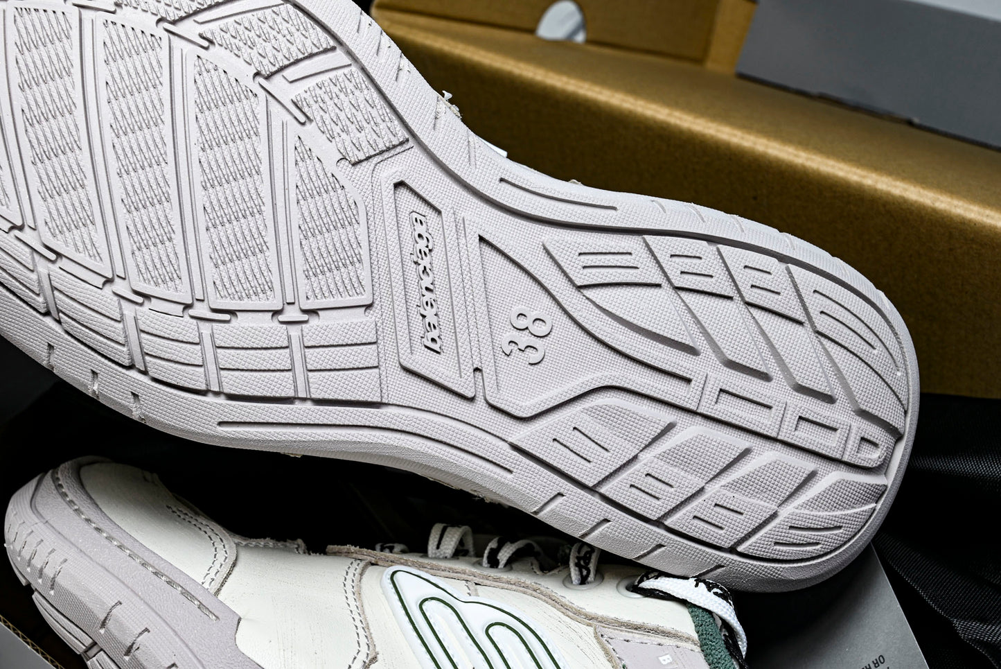 Вalenciaga Hamptons Worn-Out Sneaker 'Beige Green'