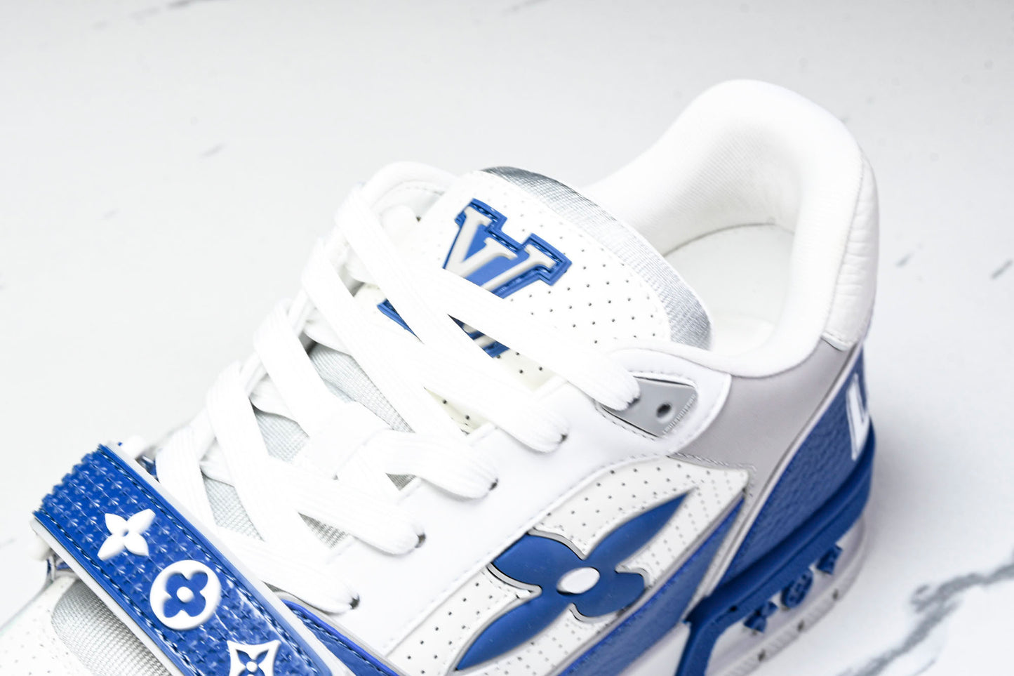 Louis Vuittоп Trainer Low Velcro Strap 'Perforated Blue'