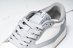 Travis Scott AJ1 Low x Stussy 'Grey White 2.0' (Custom)