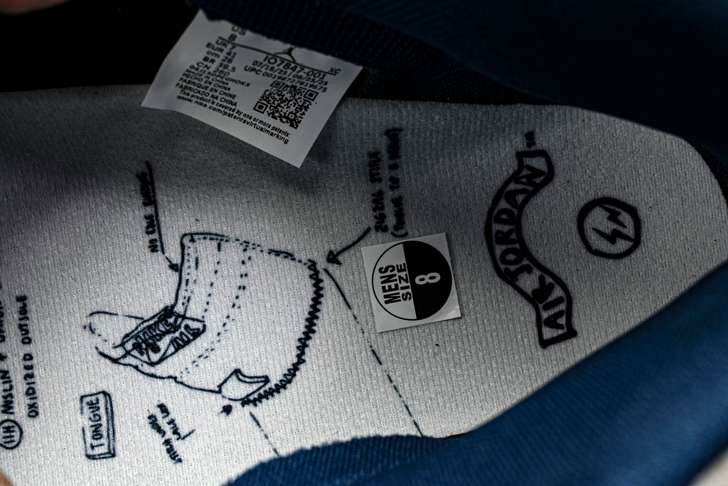 Union LA x Fragment x AJ1 Retro High 'Black Sport Royal'