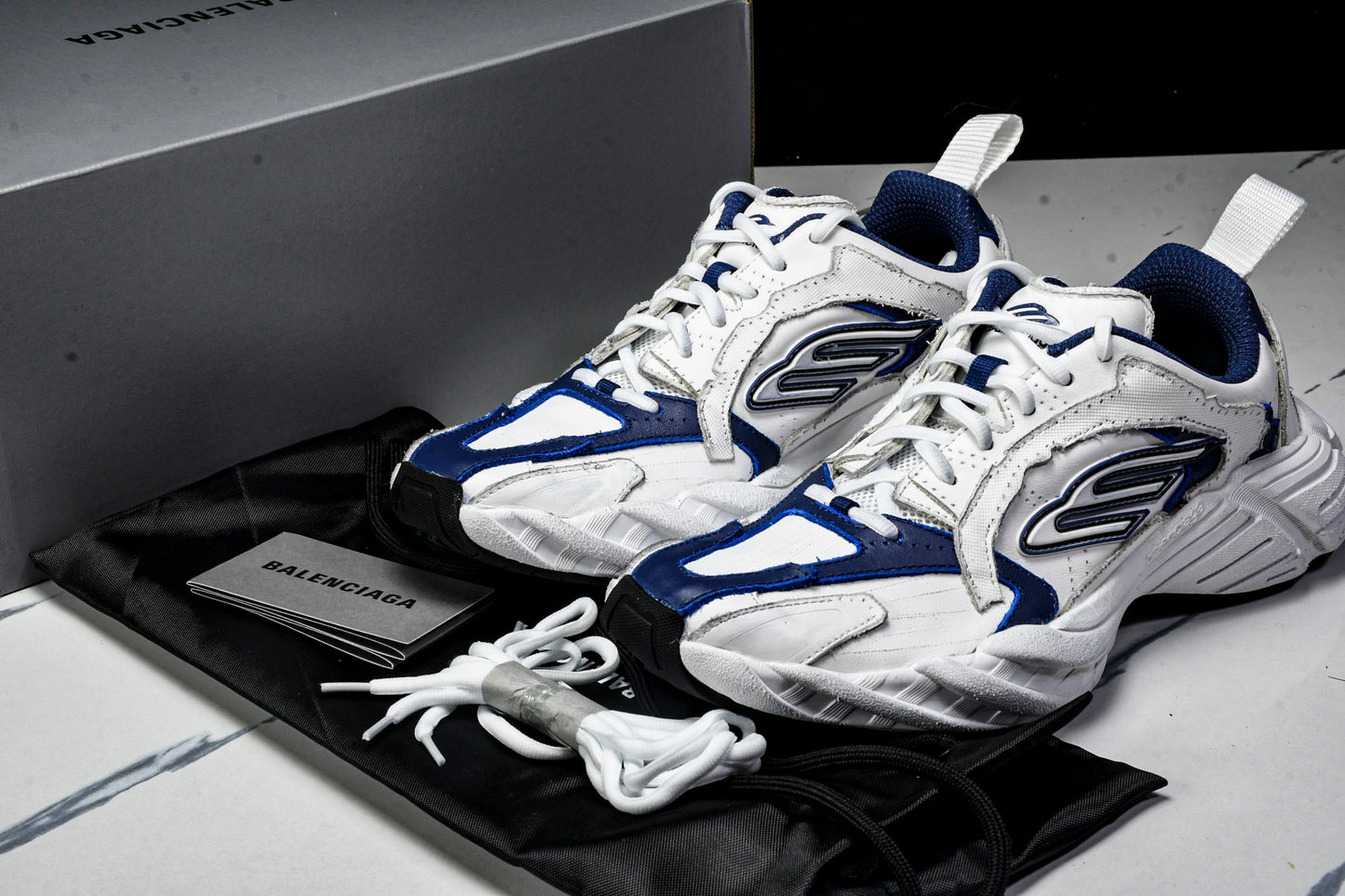 Вalenciaga Monday Shoe 'White Navy'