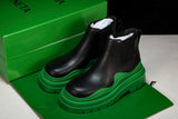 Вottega Veneta Tire Ankle Chelsea Boots 'Black Green'