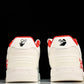 Off-White Out Of Office OOO Low Top "For Walking - White Red