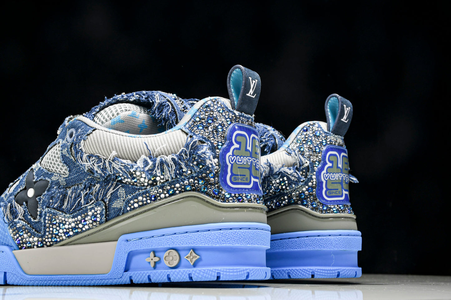 Louis Vuittоп Skate Sneaker 'Blue Denim Crystals'