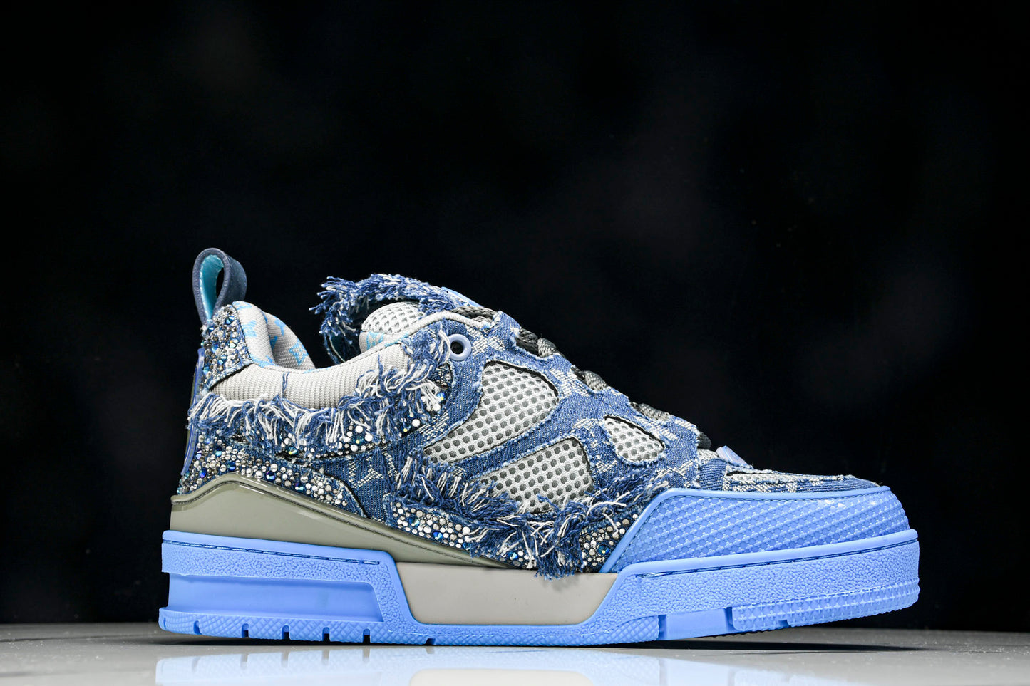 Louis Vuittоп Skate Sneaker 'Blue Denim Crystals'
