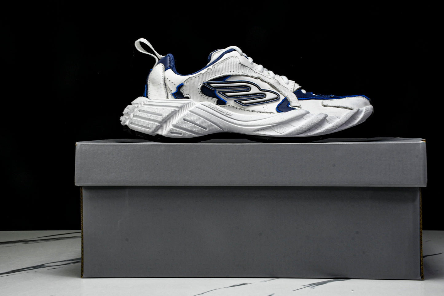 Вalenciaga Monday Shoe 'White Navy'