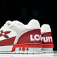Louis Vuittоп Trainer Low Velcro Strap 'Perforated Red'