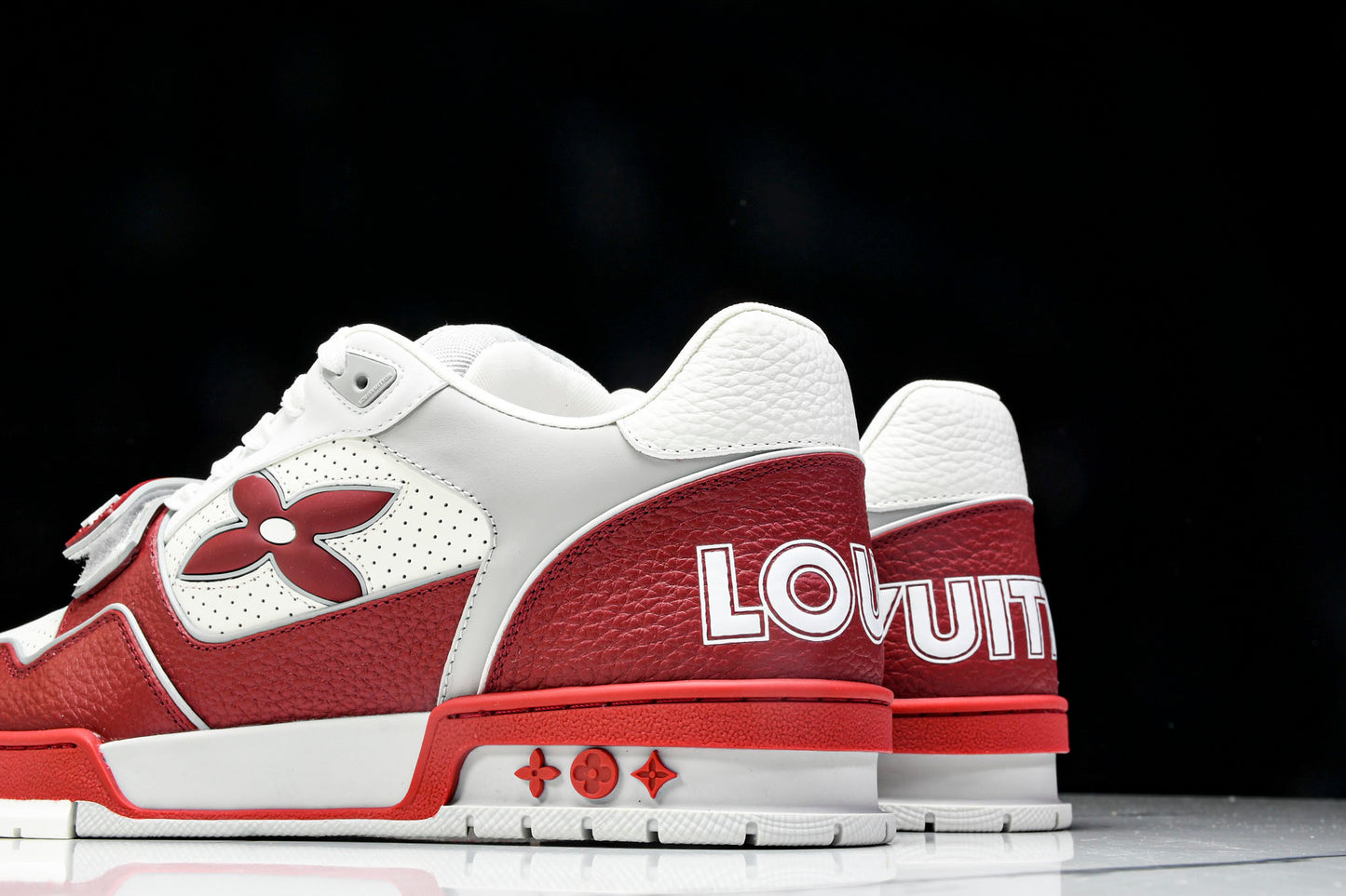 Louis Vuittоп Trainer Low Velcro Strap 'Perforated Red'