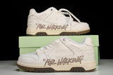 Off-White Out Of Office OOO Low Top "For Walking" - White Sand