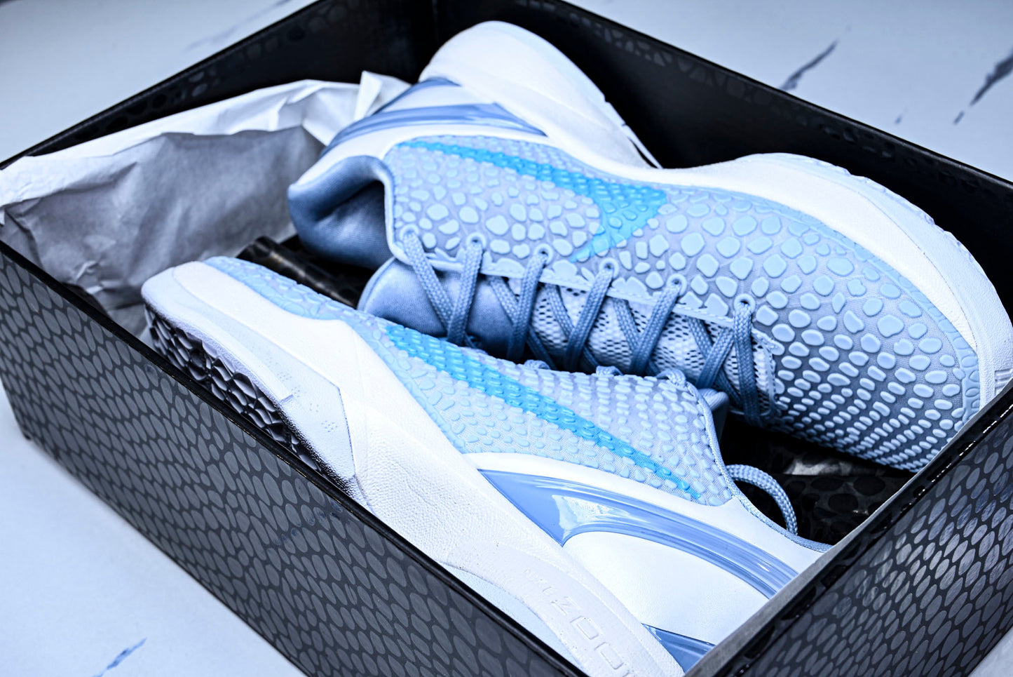 Kobe 6 Protro x Caitlin Clark 'Light Armory Blue'