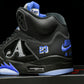 AJ5 Retro x Awake NY 'Black Racer Blue'