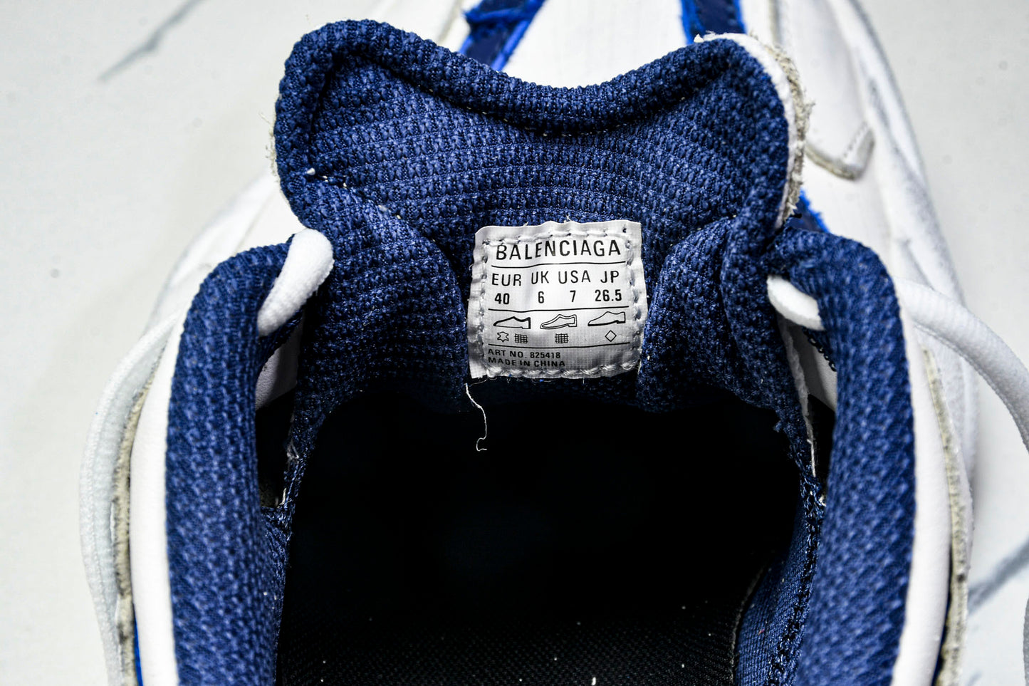 Вalenciaga Monday Shoe 'White Navy'