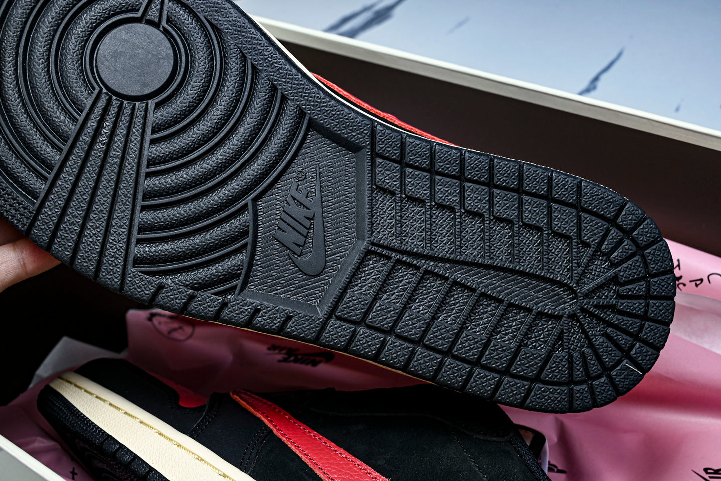 Travis Scott AJ1 Retro Low ‘Black Red' (Unreleased)