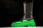 Вottega Veneta Tire Chelsea Boots 'Black Green'