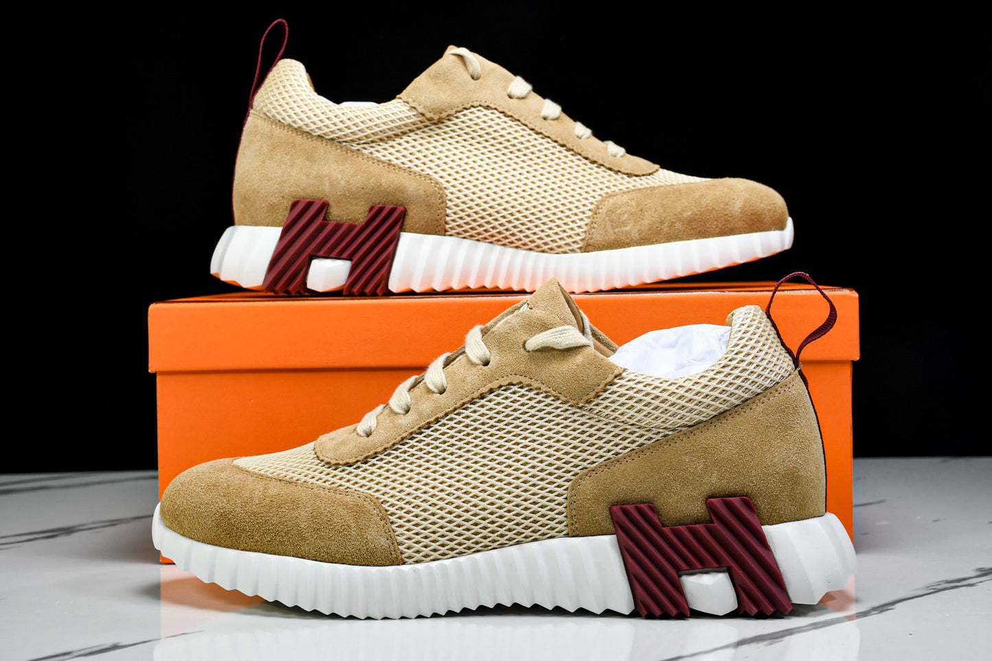 Hermès Bouncing Sneaker 'Beige Argile'