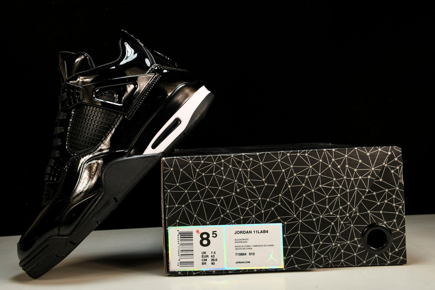 AJ4 Retro 11Lab4 'Black'