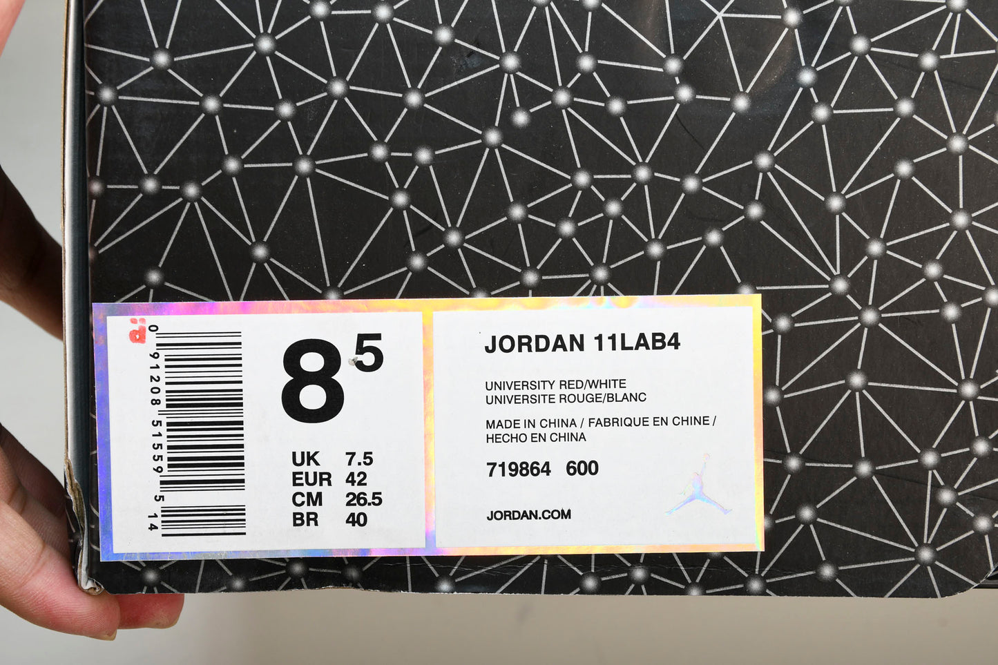 AJ4 Retro 11Lab4 'Red'