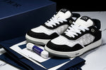 D1or B27 Low Galaxy Leather 'Black White'