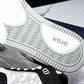 D1or B27 Low Galaxy Leather 'Black White'