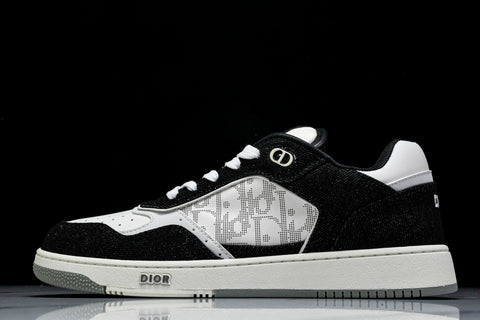 D1or B27 Low Galaxy Leather 'Black White'