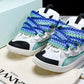 Lanvin Curb Sneaker 'White Blue'
