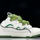 Lanvin Curb Sneaker 'White Green'