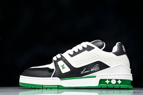 Louis Vuittоп Trainer Low 'Black White Green Sole'