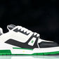 Louis Vuittоп Trainer Low 'Black White Green Sole'