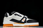 Louis Vuittоп Trainer Low 'Black White Orange Sole'