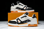 Louis Vuittоп Trainer Low 'Black White Orange Sole'