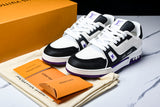 Louis Vuittоп Trainer Low 'Black White Violet Sole'