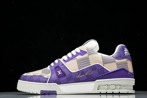 Louis Vuittоп Trainer Low 'Damier Purple'