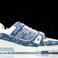 Louis Vuittоп Trainer Low 'Double Denim Monogram Blue'