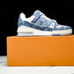 Louis Vuittоп Trainer Low 'Double Denim Monogram Blue'