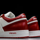 Prada Downtown Sneaker 'White Red'