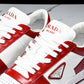 Prada Downtown Sneaker 'White Red'