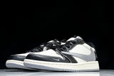 Travis Scott AJ1 Low x Stussy 'Black White Grey' (Custom)