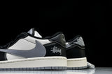 Travis Scott AJ1 Low x Stussy 'Black White Grey' (Custom)