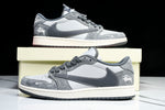 Travis Scott AJ1 Low x Stussy 'Grey' (Custom)