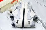 Travis Scott AJ1 Low x Stussy 'Silver' (Custom)