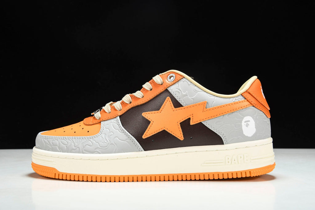 Orange bapesta hot sale