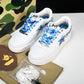 A Bathing Ape Bape Sta 'White ABC Camo - Blue'