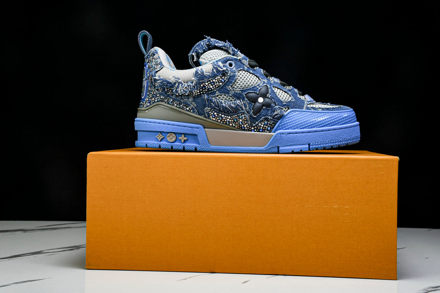 Louis Vuittоп Skate Sneaker 'Blue Denim Crystals'